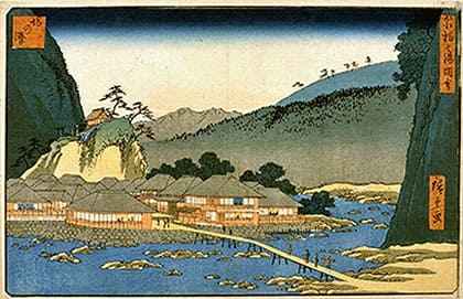 安藤広重「箱根七湯図会 塔ノ沢」嘉永5年（1852）
